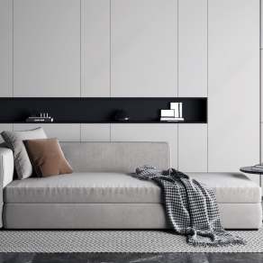 现代贵妃椅3D模型下载